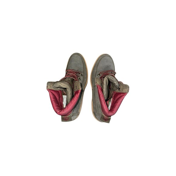 Timberland Womens Courmayeur Waterproof Hiker Boots Olive Red / Burgundy Sz 11 - Picture 6 of 15